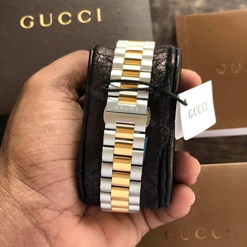 View 5 of Gucci G-Timeless Two Tone 40mm Blue Dial Automatic