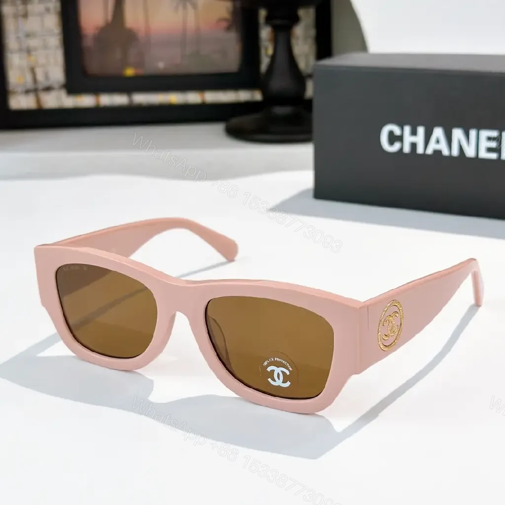 View 2 of Tortoise-Texture Sunglasses with Logo Hardware, Acetate Style