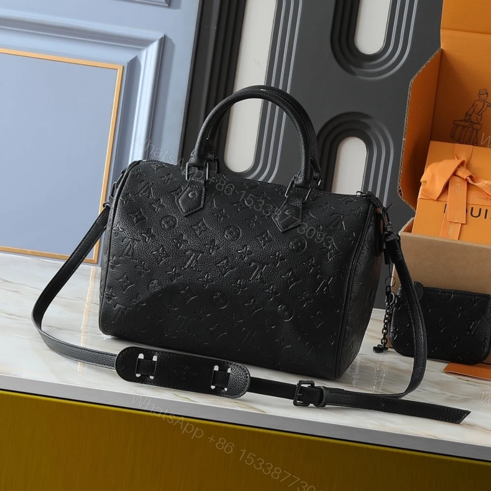View 4 of Louis Vuitton Speedy P9 Bandoulière 30 Black 26Cm M13904