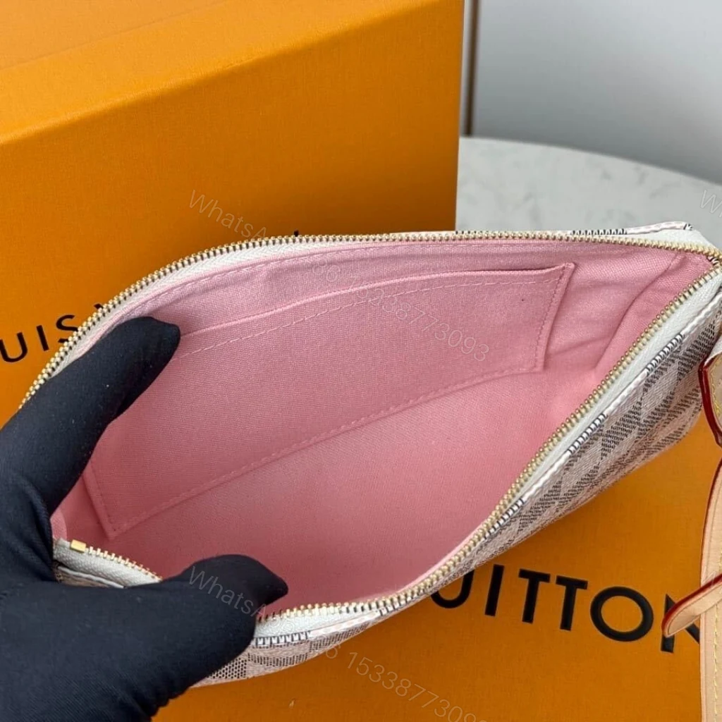 View 6 of Louis Vuitton Pochette Accessoires Damier Azur 23Cm N40915