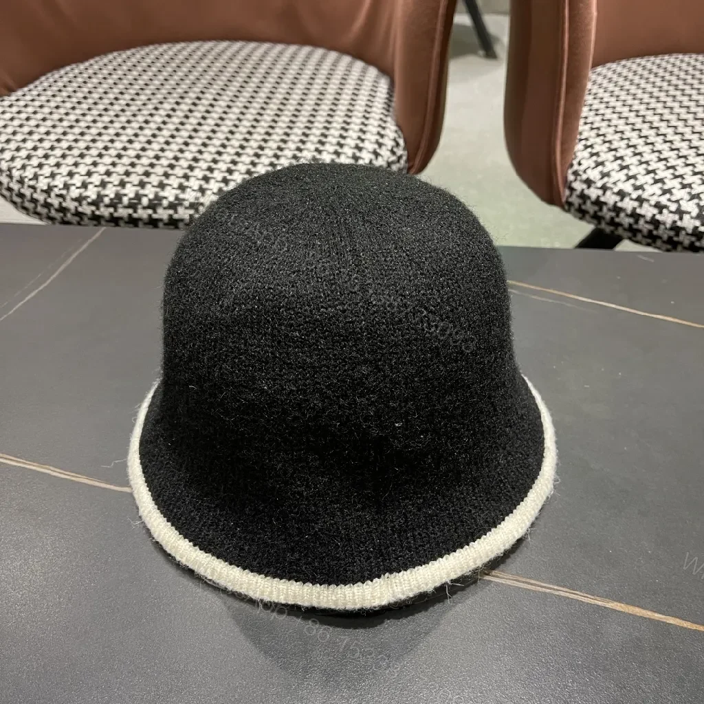 View 7 of Compact Luxury Knit Hat with Subtle LV-Inspired Emblem