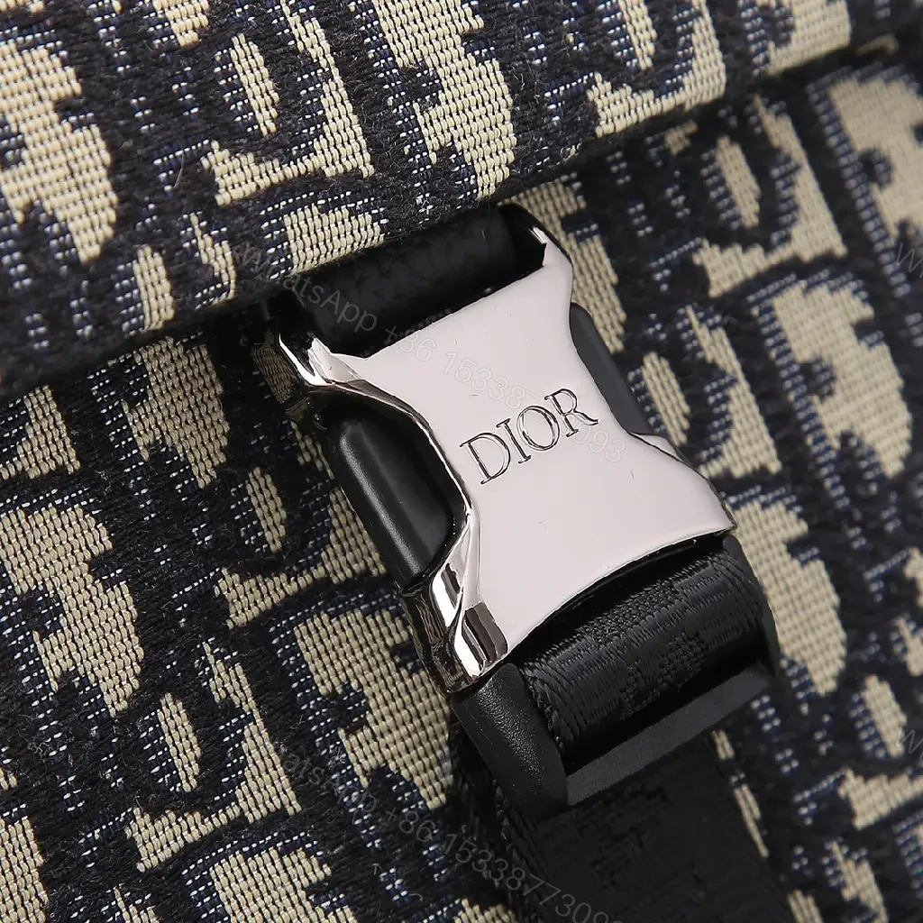 View 8 of Monogram Textured Messenger Bag: Modern Luxury Carryall
