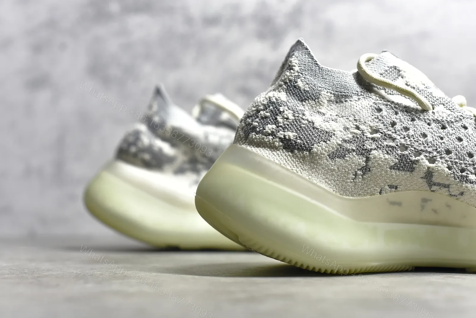 View 5 of UA Yeezy Boost 380 Alien “White and Grey” Reps