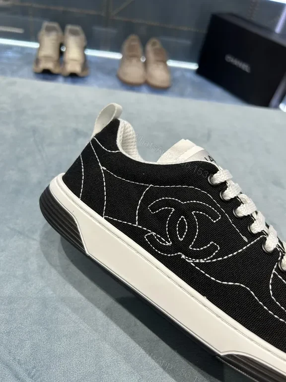 View 3 of Black & White Chanel-Style Low-Top Sneakers: Everyday Luxury