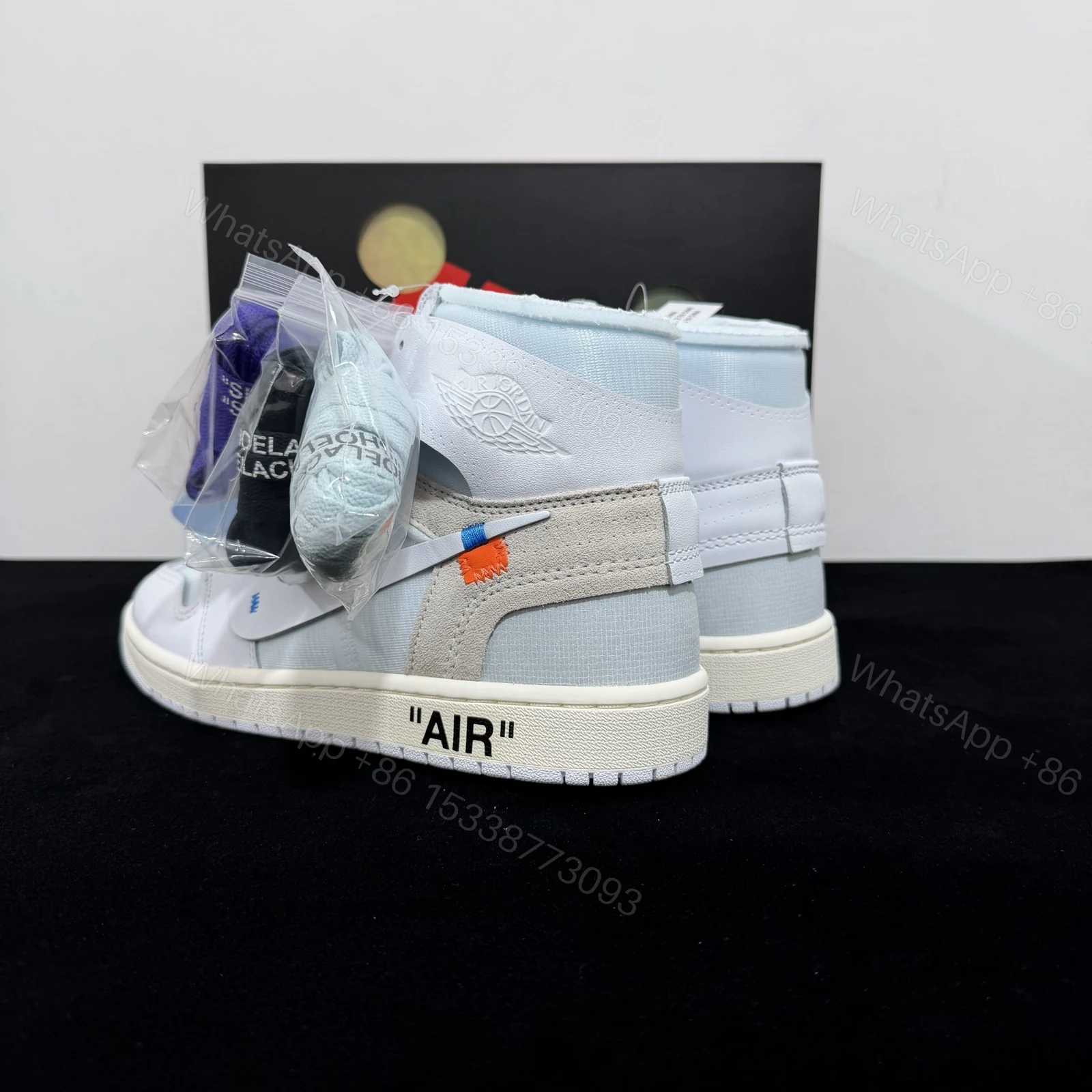 View 6 of Virgil Abloh ArchiveTM x Air Jordan 1 High OG “Alaska” Reps