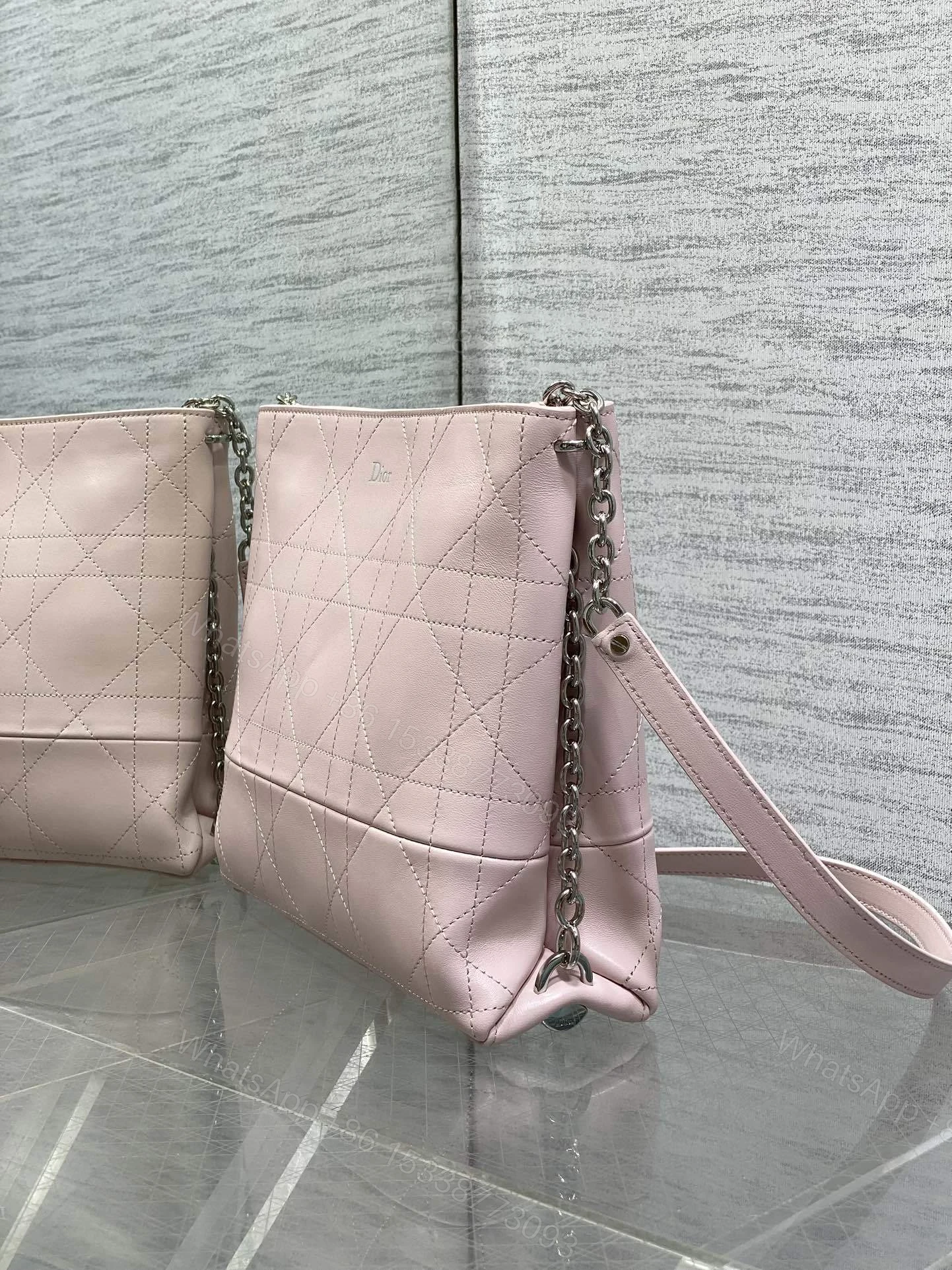 View 3 of Dior Trianon Bag in Pink Gold Hardware