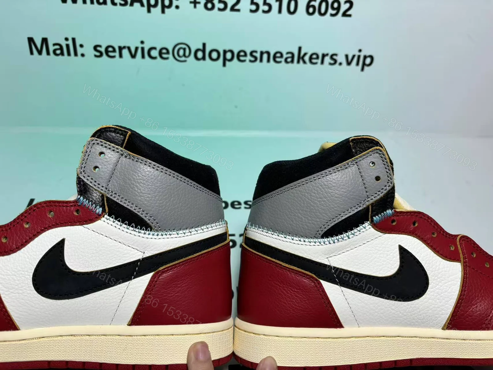 View 13 of Union LA x Air Jordan 1 Retro High OG SP 'Chicago Shadow' HV8563-600