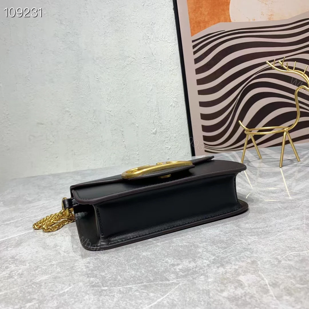 View 6 of VALENTINO LOC? SMALL SHOULDER BAG IN CALFSKIN BLACK 1W2B0K53ZXL0NO