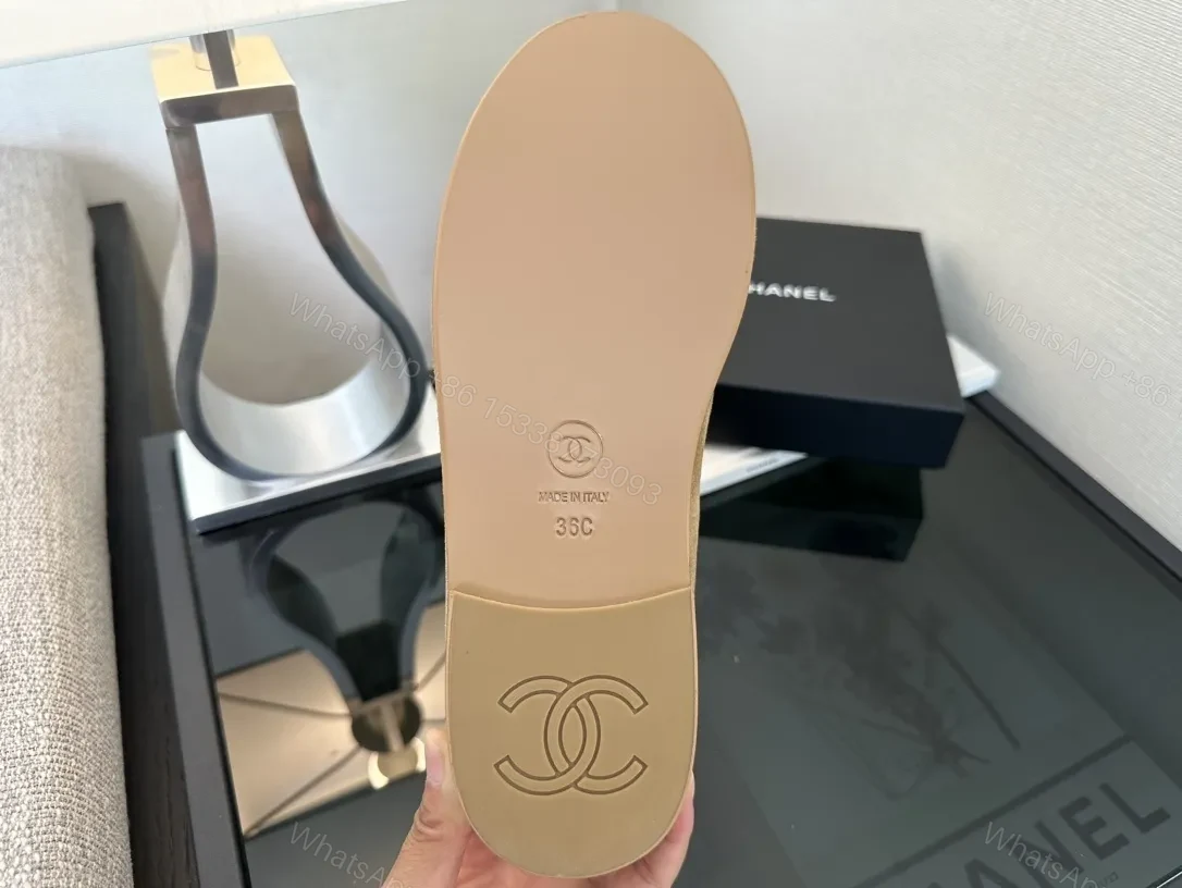 View 9 of Taupe Suede Slip-On Loafers with Twist Logo