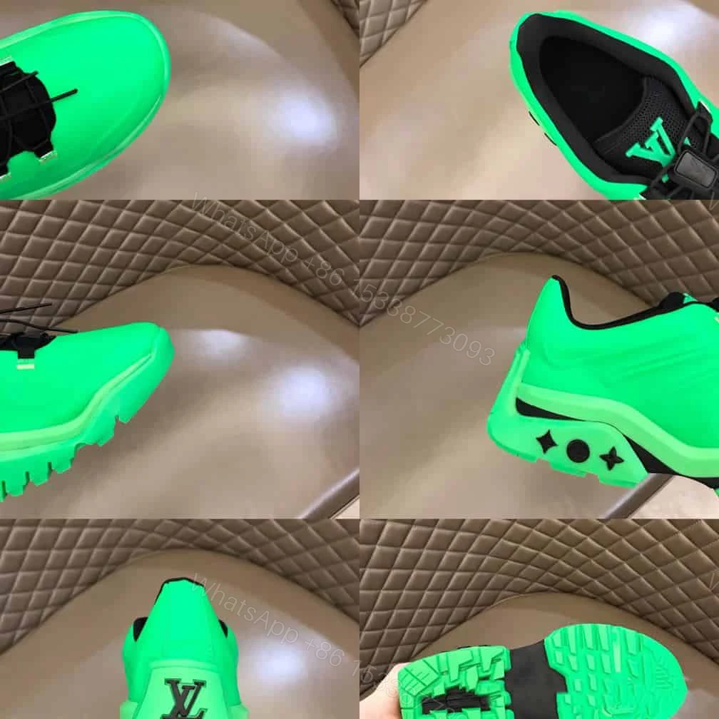 View 5 of Louis Vuitton Millenium Sneakers In Green – LV271