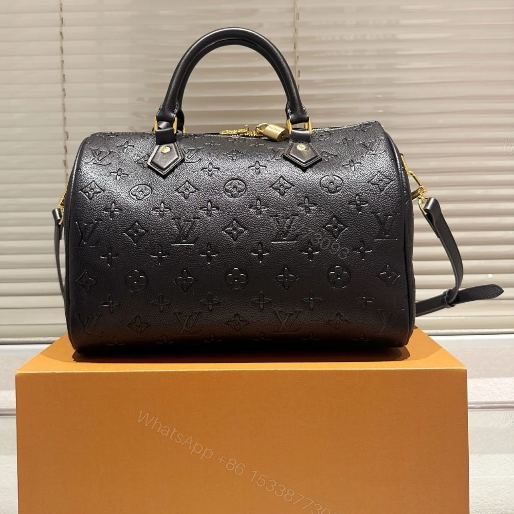 View 3 of Louis Vuitton Speedy Soft Bag Monogram Black 30Cm
