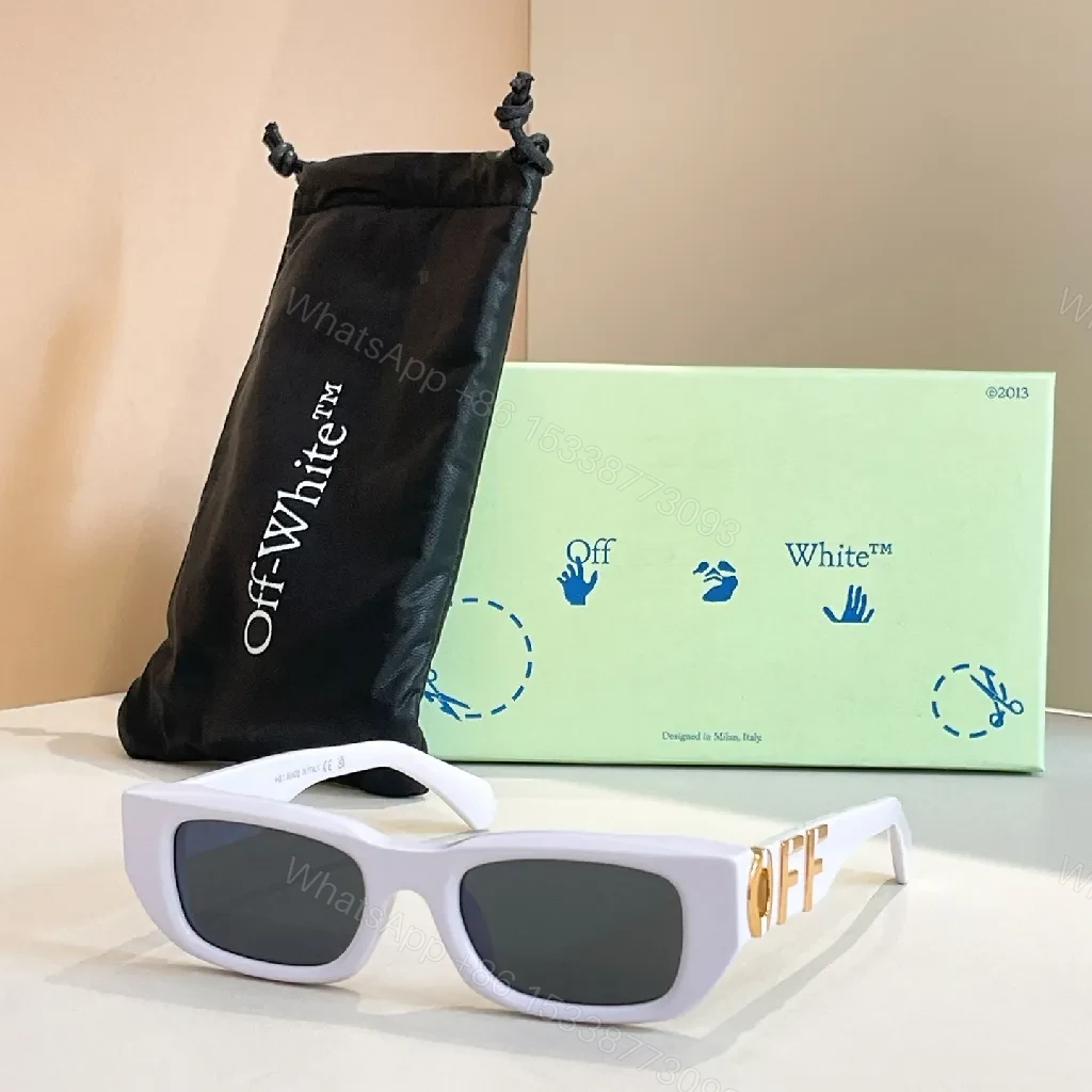 View 3 of Premium Off-White-Inspired Sunglasses: Bold, City-Ready Style