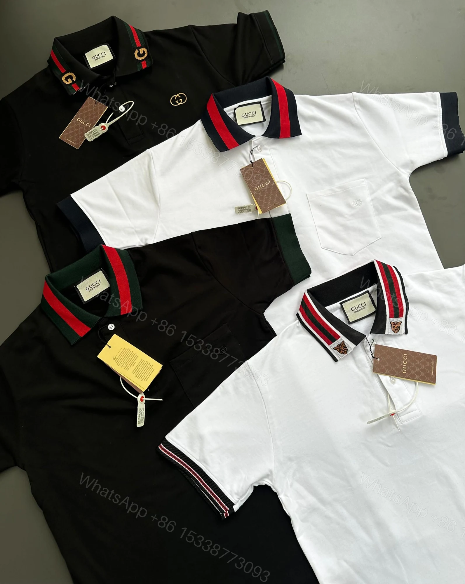 View 18 of FIRST COPY GUCCI LUXURY STYLE SUMMER LOOK POLO T-SHIRT