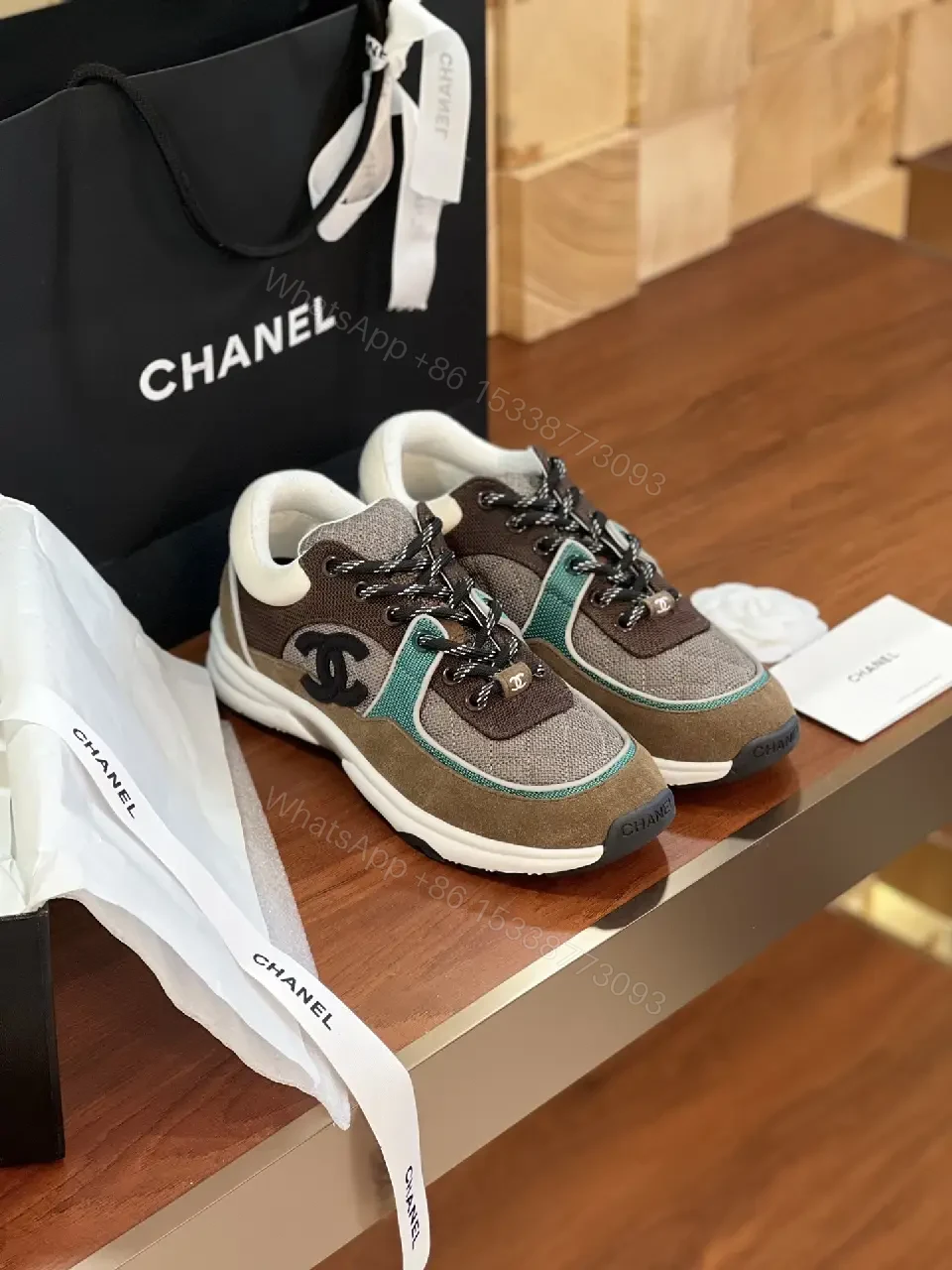 View 2 of Teal-Accented Suede Knit High-Tops: Designer-Influenced Comfort