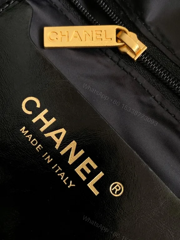 View 3 of Chic Quilted Black Bag with Gold Chain Detail - Compact Luxury