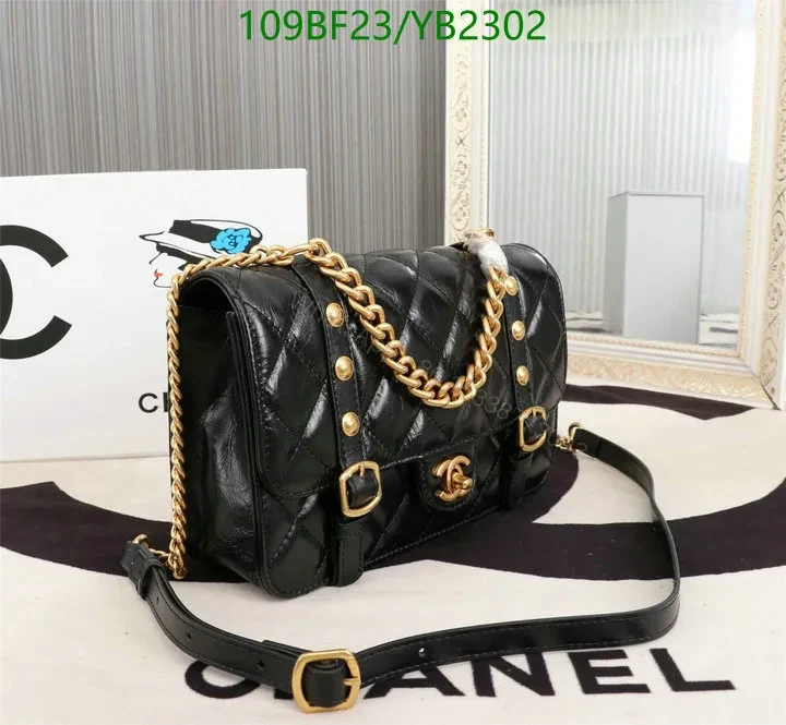View 5 of Chanel Flap Bag 31 Rue Cambon – Aged Calfskin in Black