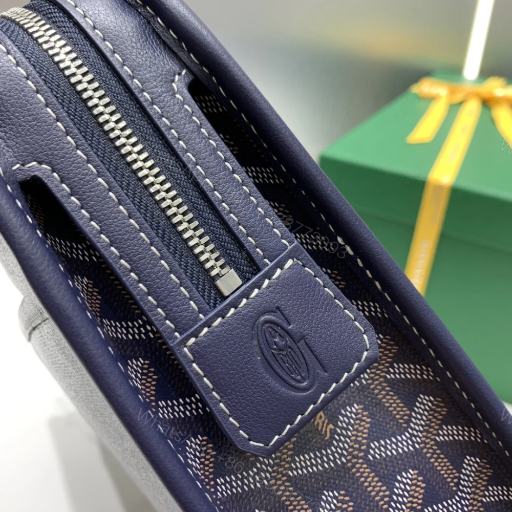 View 3 of 高仿Goyard*JOUVEN3多功能洗漱手拿包深藍小號免檢版
