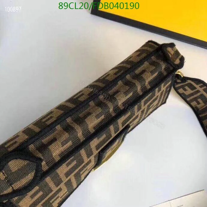 View 2 of Fendi Lookalike Baguette Brown Bag FDB0402 – Elegant Cloth Design