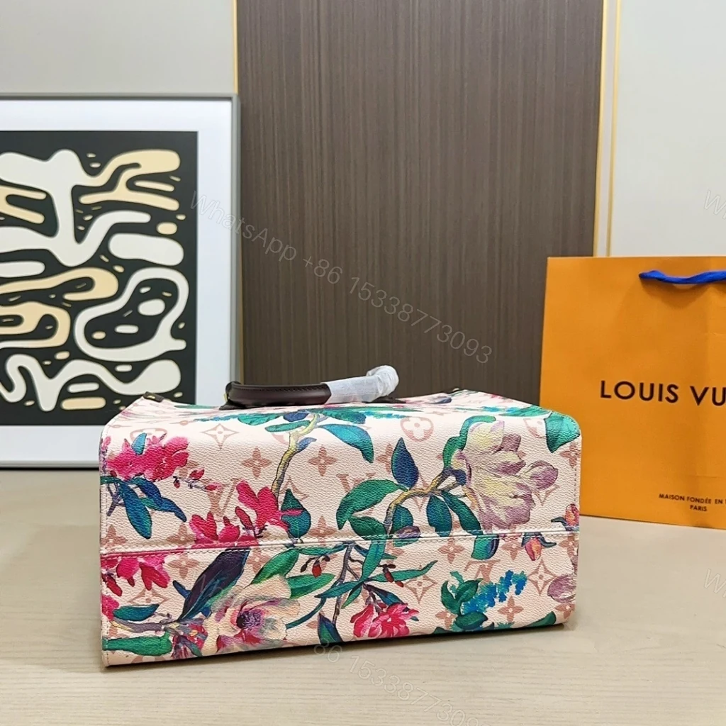 View 5 of Louis Vuitton Onthego MM Monogram Canvas Dune 32cm