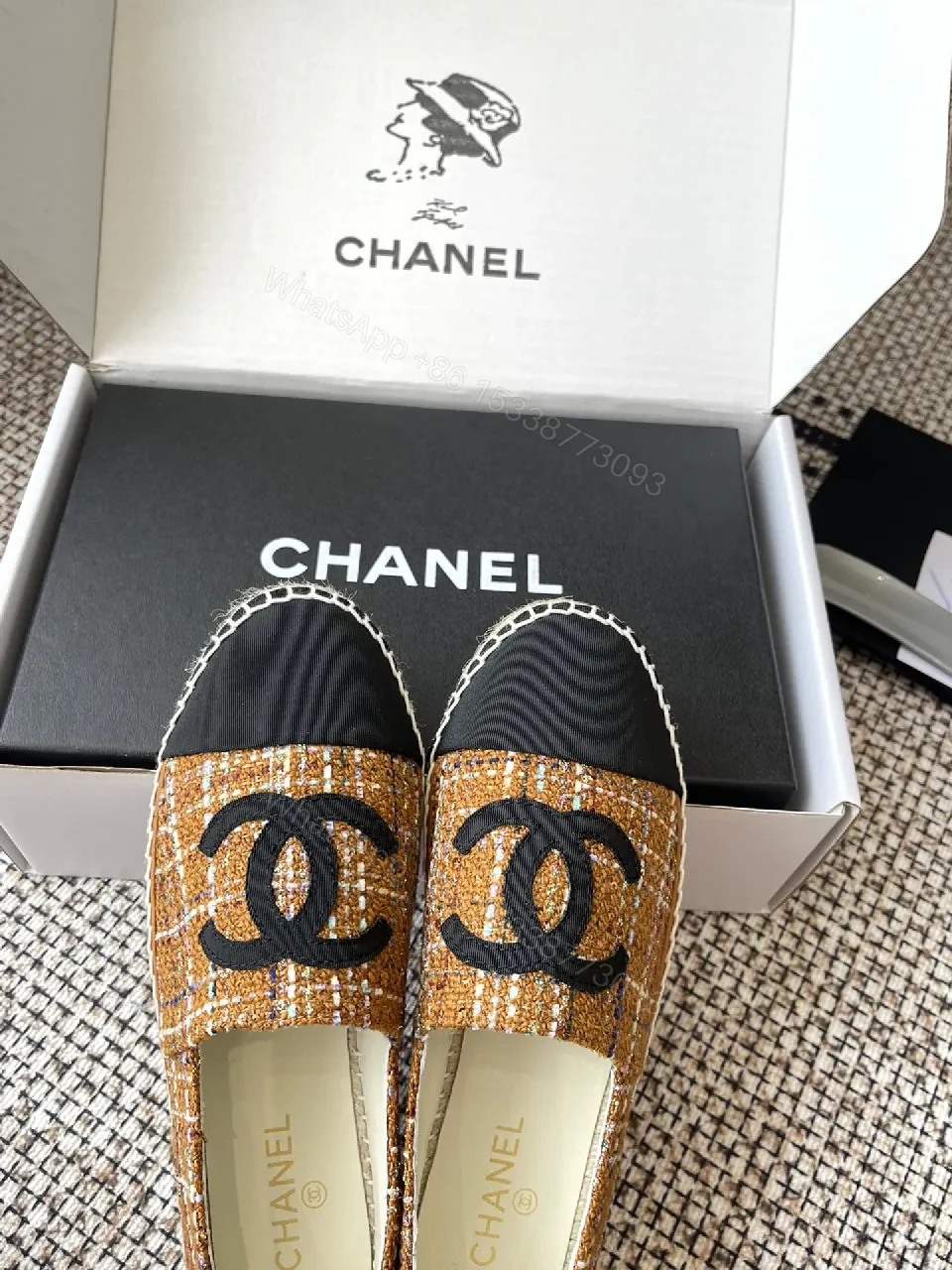 View 5 of Tweed Espadrilles: Luxury Logo Cap Toe, Comfortable Style