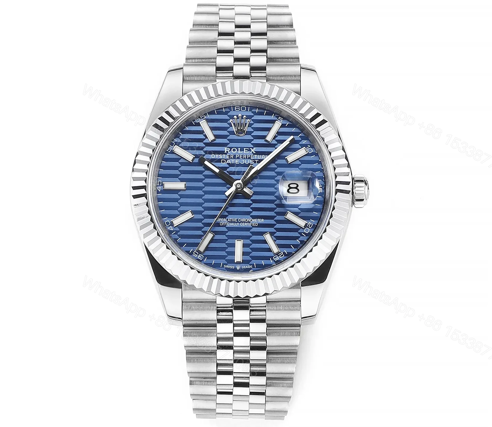 JH Factory Clean Factory DDF Blue Classic Datejust 41mm Watch — view 1