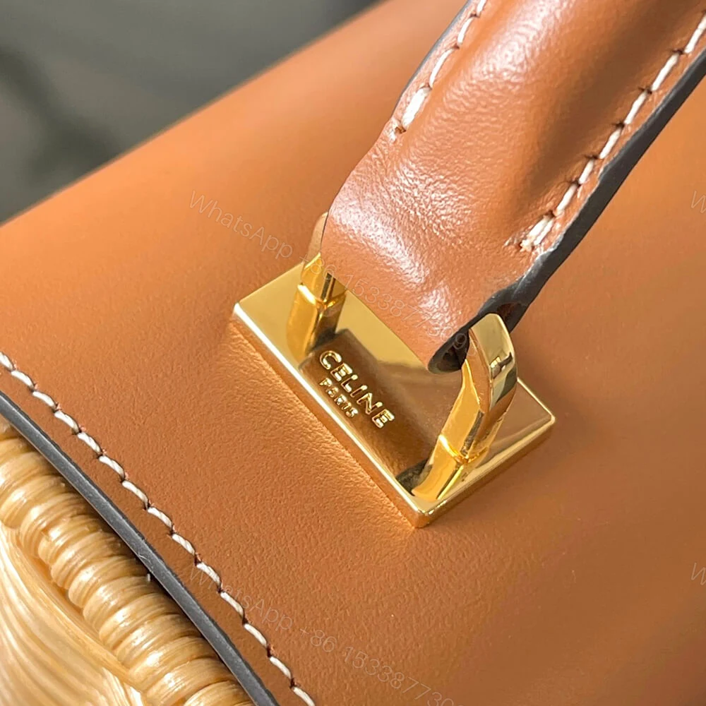 View 6 of CELINE TEEN GARANCE BAG IN WICKER AND NATURAL CALFSKIN