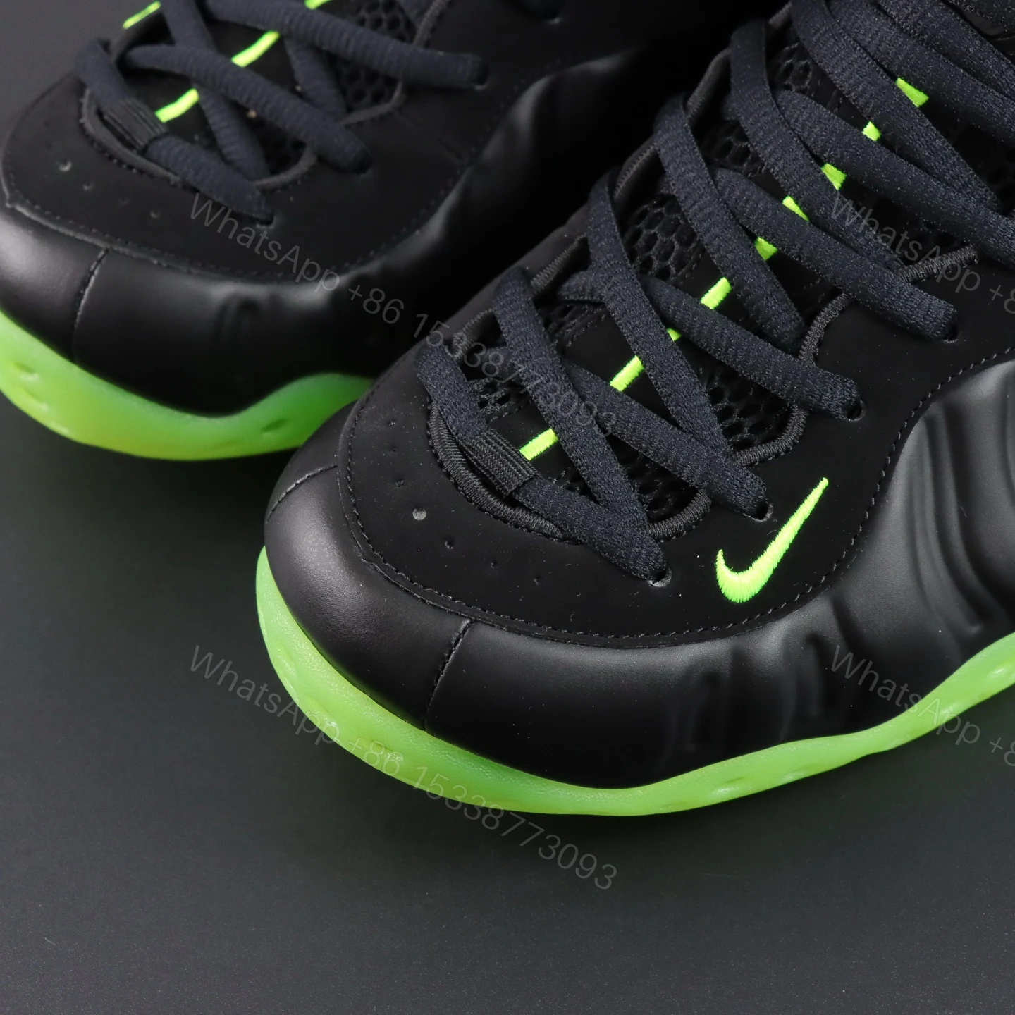 View 4 of Foamposite One “’Green Gobin”
