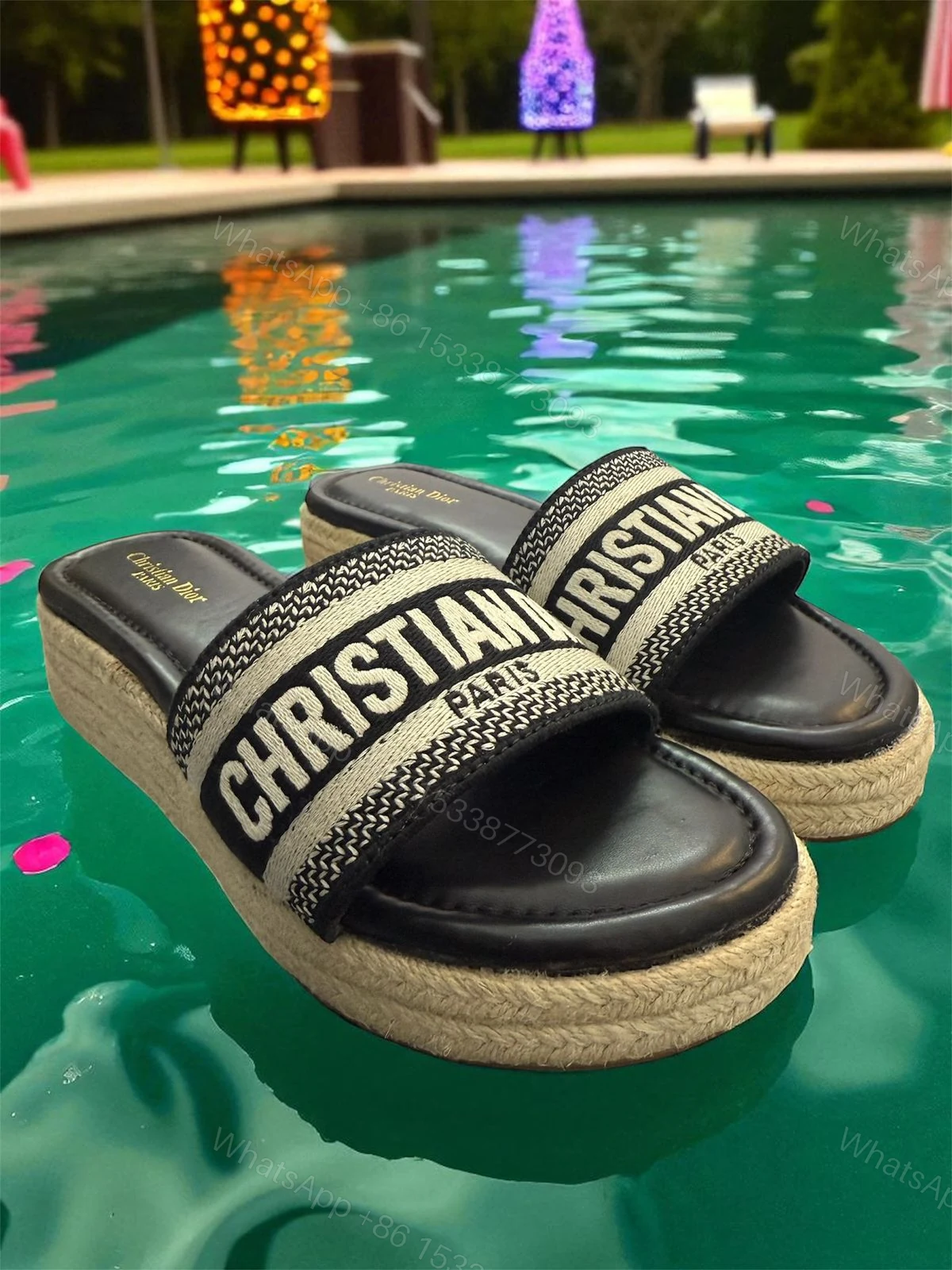 View 2 of First Copy Christian Dior Platform Slides