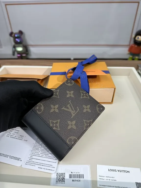 View 2 of Monogram Luxe Wallet: Structured Bi-Fold, Leather-Trim, Luxury Cardholder