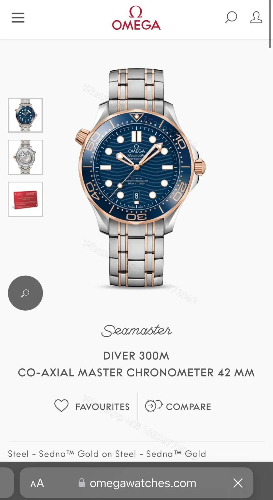 View 3 of OMEGA Diver 300M