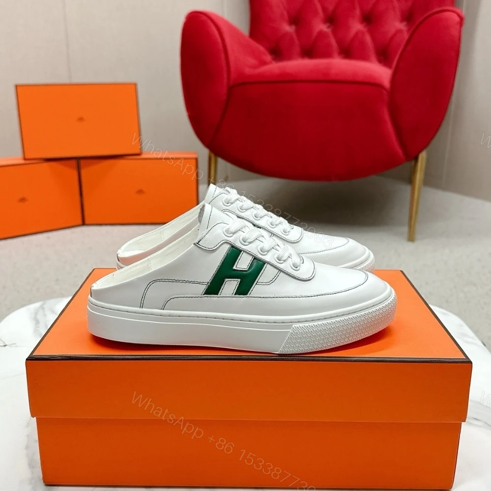 View 5 of Hermes Keep Sneaker Blanc And Vert Bouteille H251913ZH14400