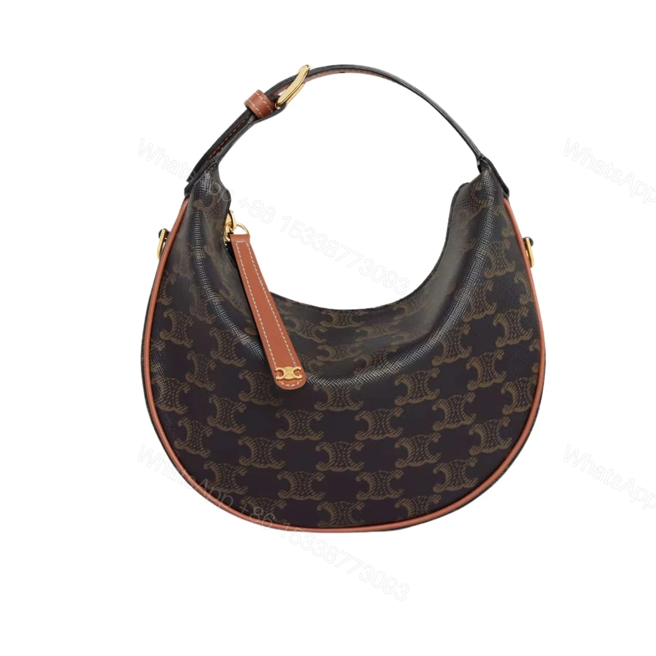 CELINE TEEN LULU IN TRIOMPHE CANVAS TAN 20CM 120722FQM 04LU — view 1