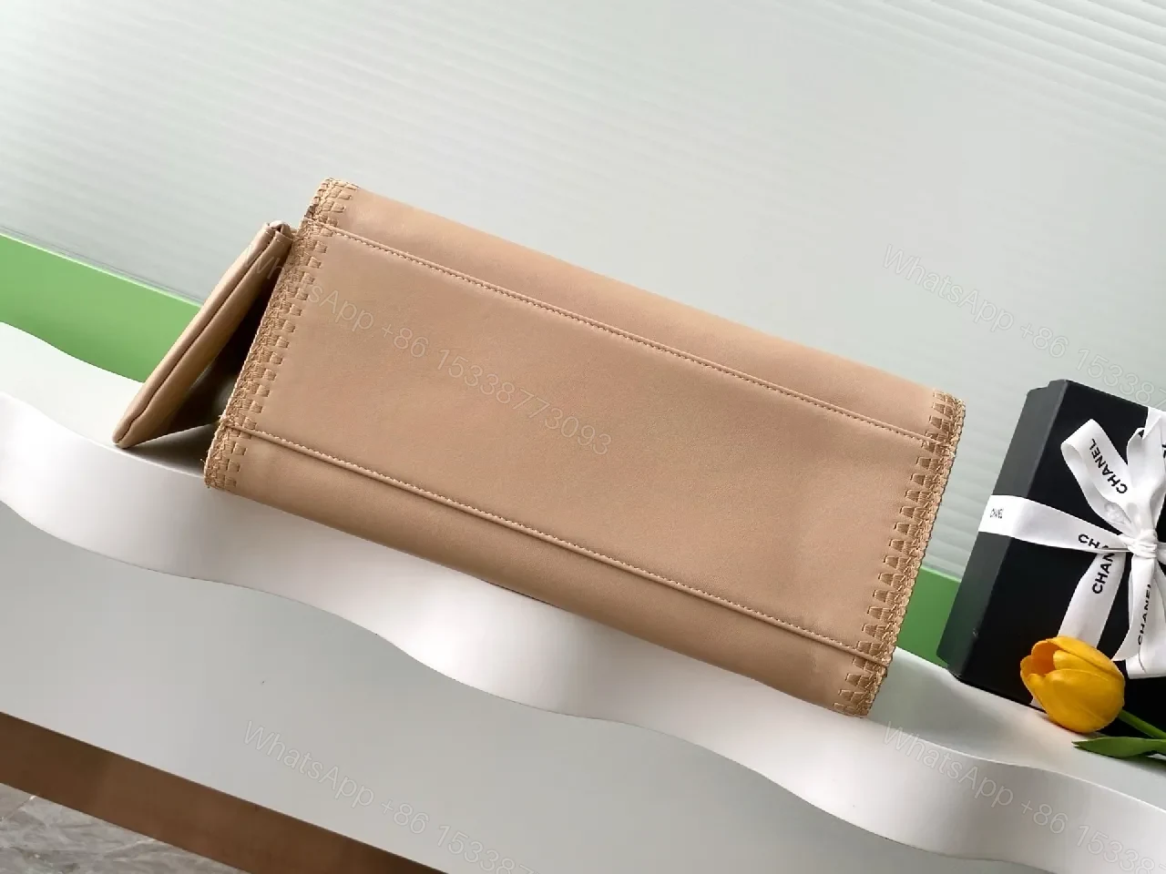 View 6 of Structured Texture Tote: Everyday Luxury Bag