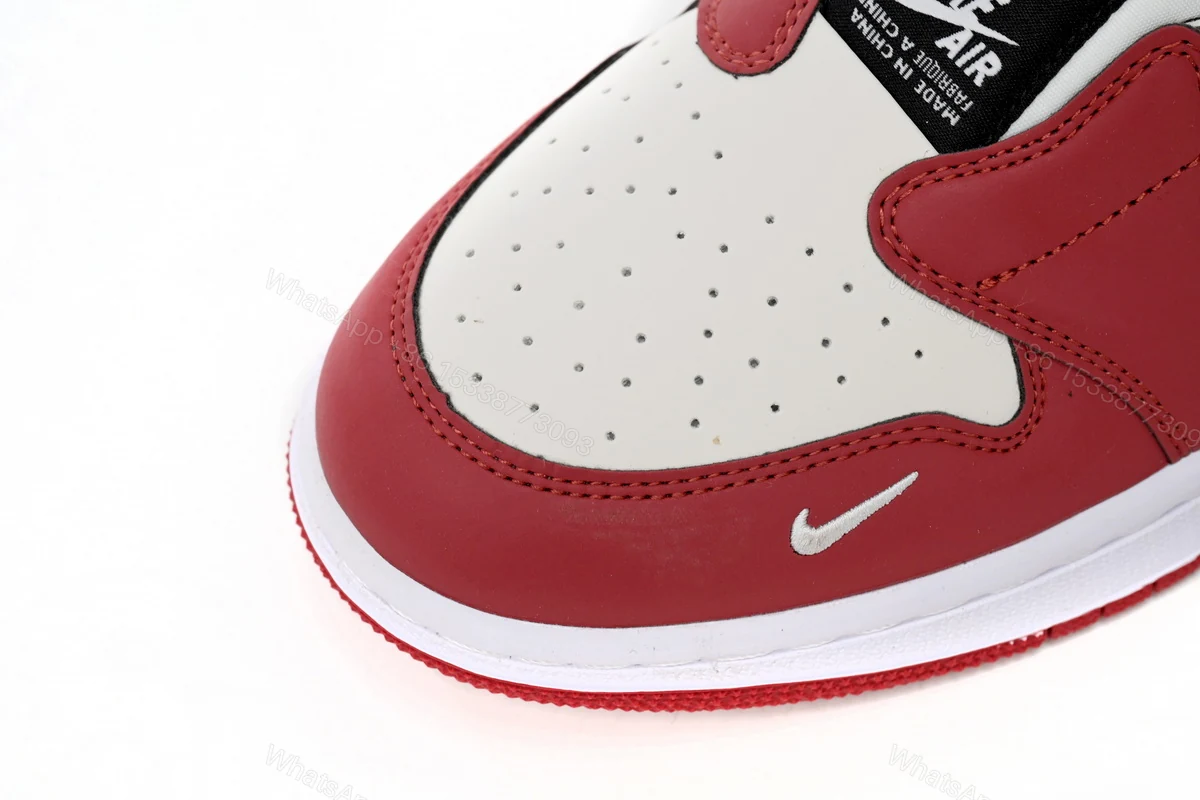 View 5 of Air Jordan 1 Low Slip WMNS NRG White Red BQ8462-601