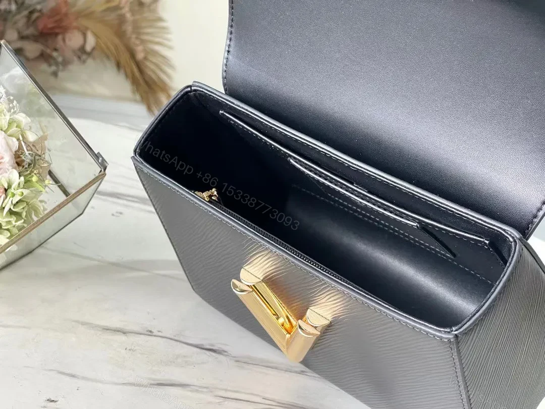 View 6 of Louis Vuitton LV Twist Mini Like Auth Lock Gold Handbags 23x17x9.5cm