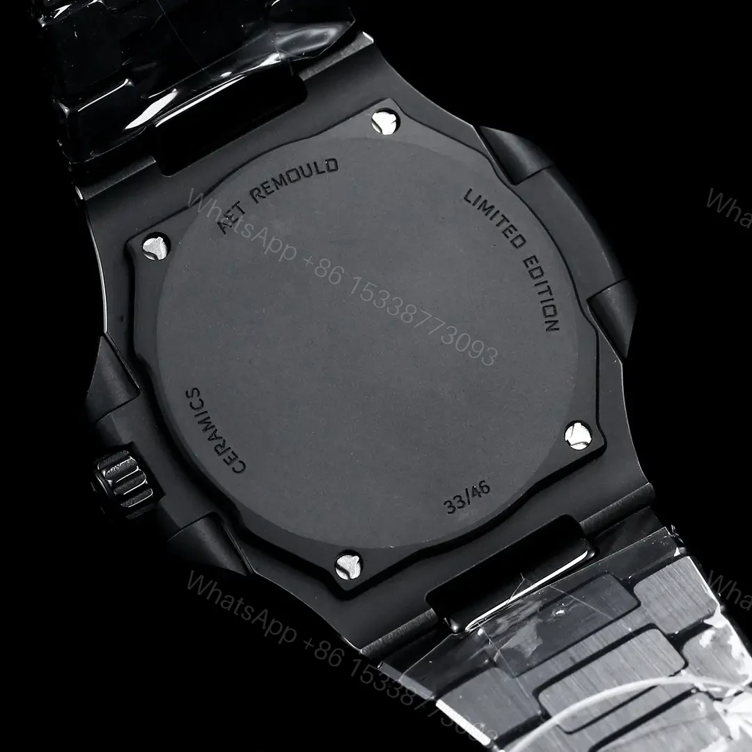 View 8 of Patek Philippe Green Black Nautilus Watch Ceramic Bracelet Ultimate 40MM PP-NAU-GRN-BLK-CER40-V2