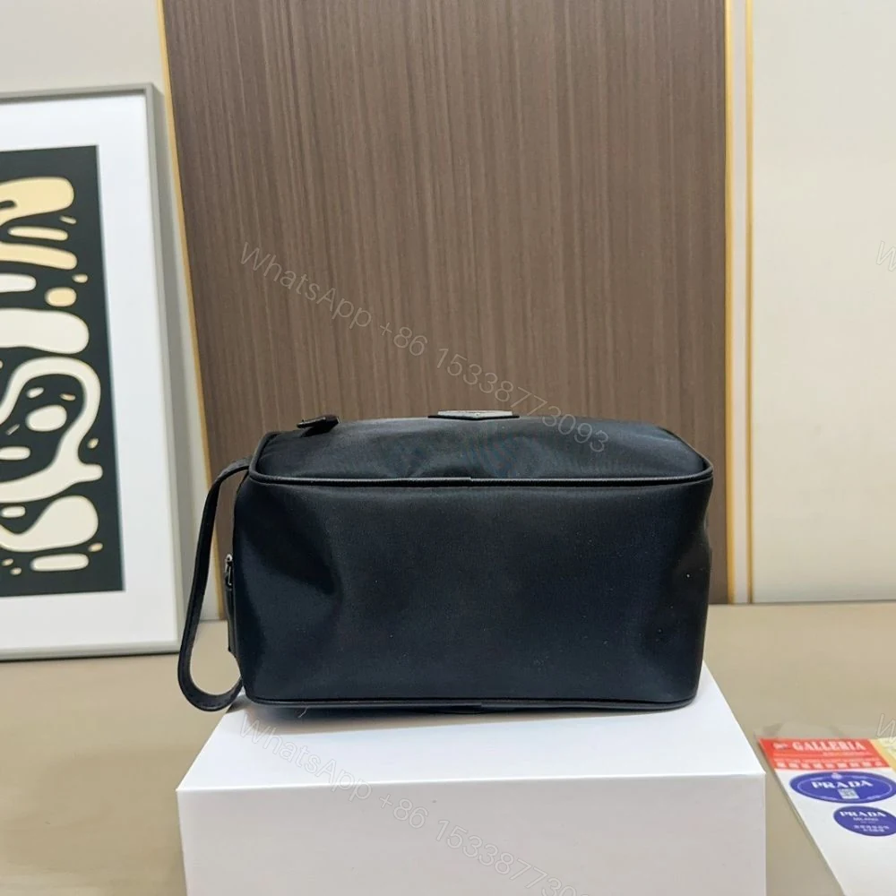 View 3 of Prada ReNylon and Saffiano Travel Black 22Cm