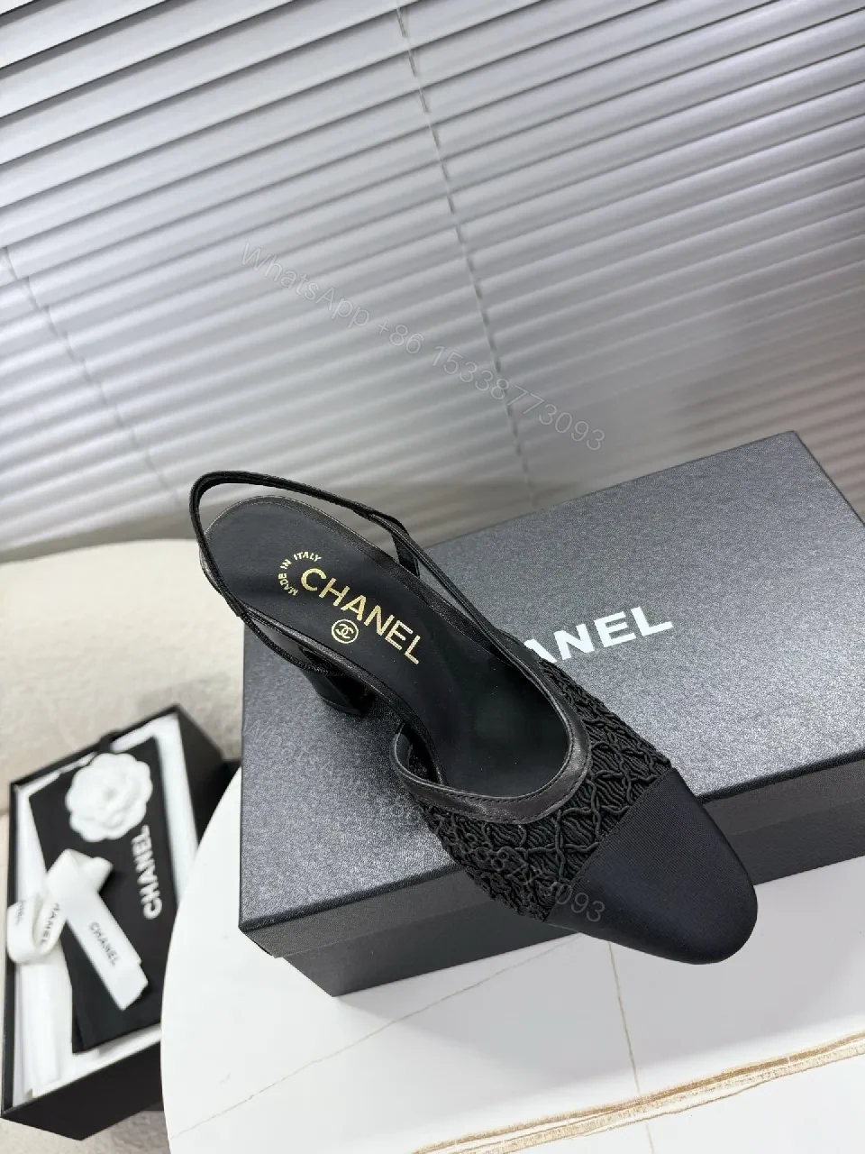 View 7 of Textured Slingback Flats: All-Day Luxury, Black Knit