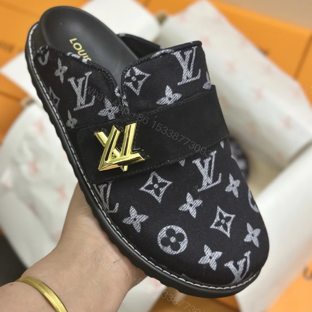 View 4 of Louis Vuitton Lv Cosy Flat Comfort Clog Black 1Aidou