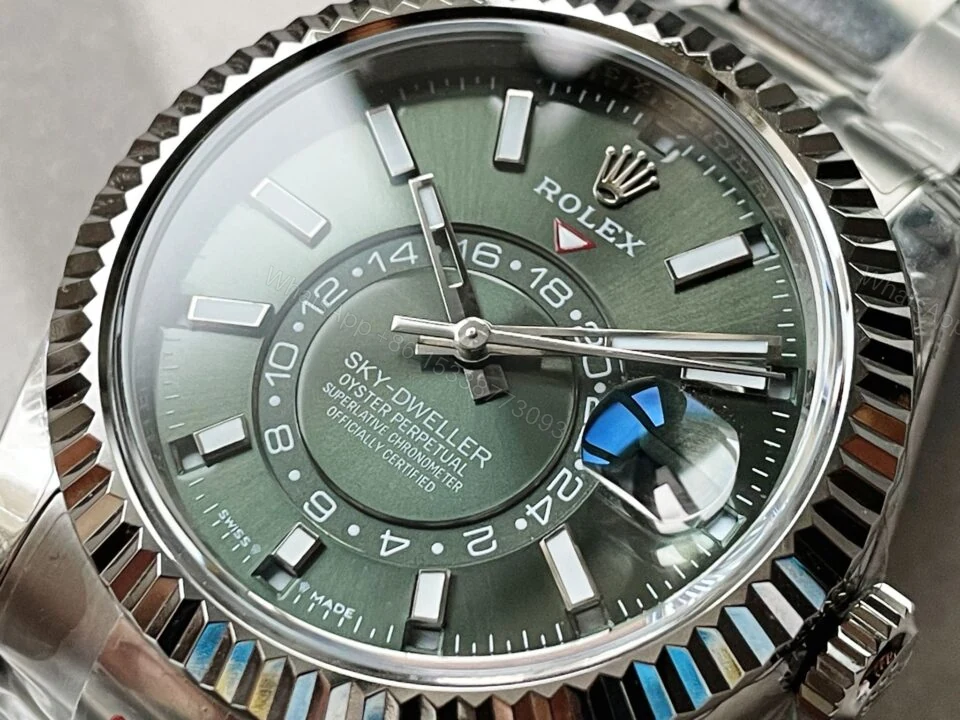 View 4 of Noob FACTORY 1:1 Rolex Sky-Dweller 326935 SS Green Dial