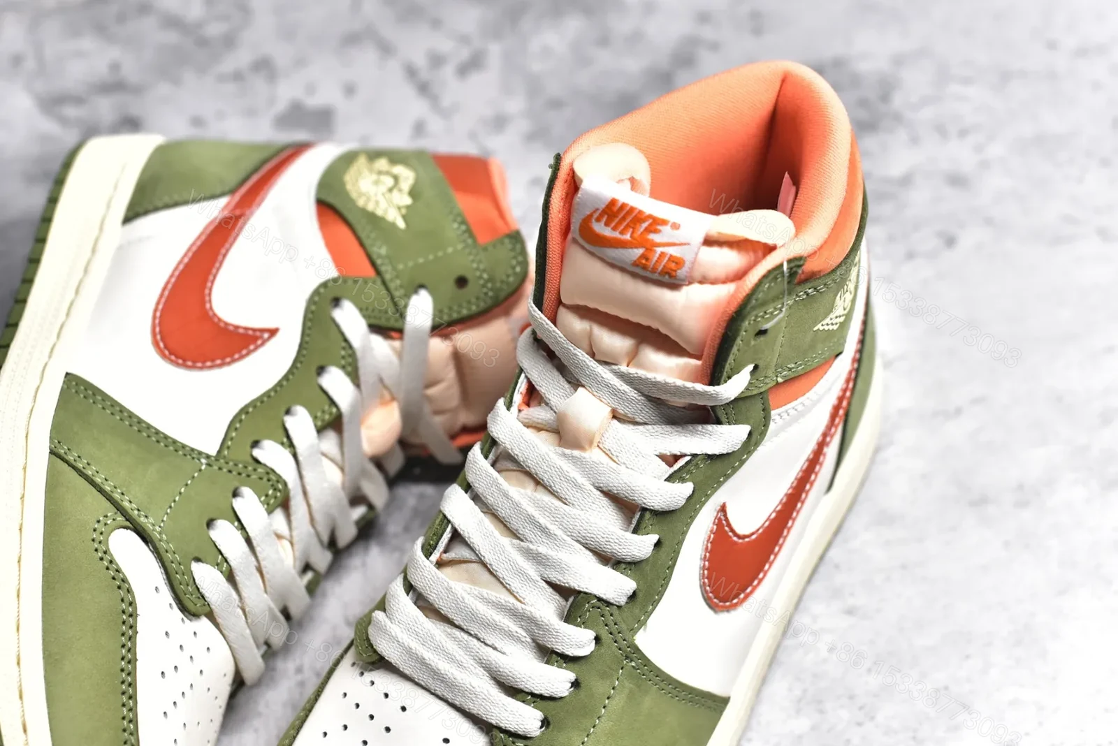View 3 of Air Jordan 1 Retro High Celadon Reps
