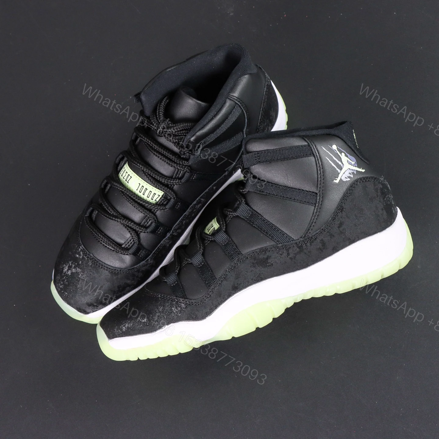 View 7 of Jordan 11 Retro Black Barely Volt Reps