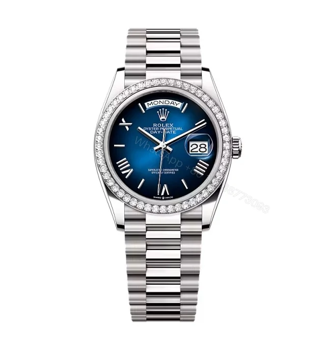 Superclone Rolex Day-Date Blue Ombré Dial 128349rbr-0047 36 mm — view 1