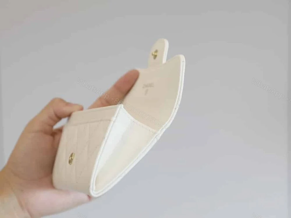 View 8 of Chanel Classic Card Holder Wallet White 10Cm