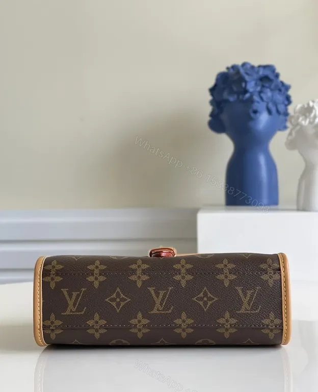 View 2 of Chic Monogram Satchel â€” Bronzed Trim, All-Day Style