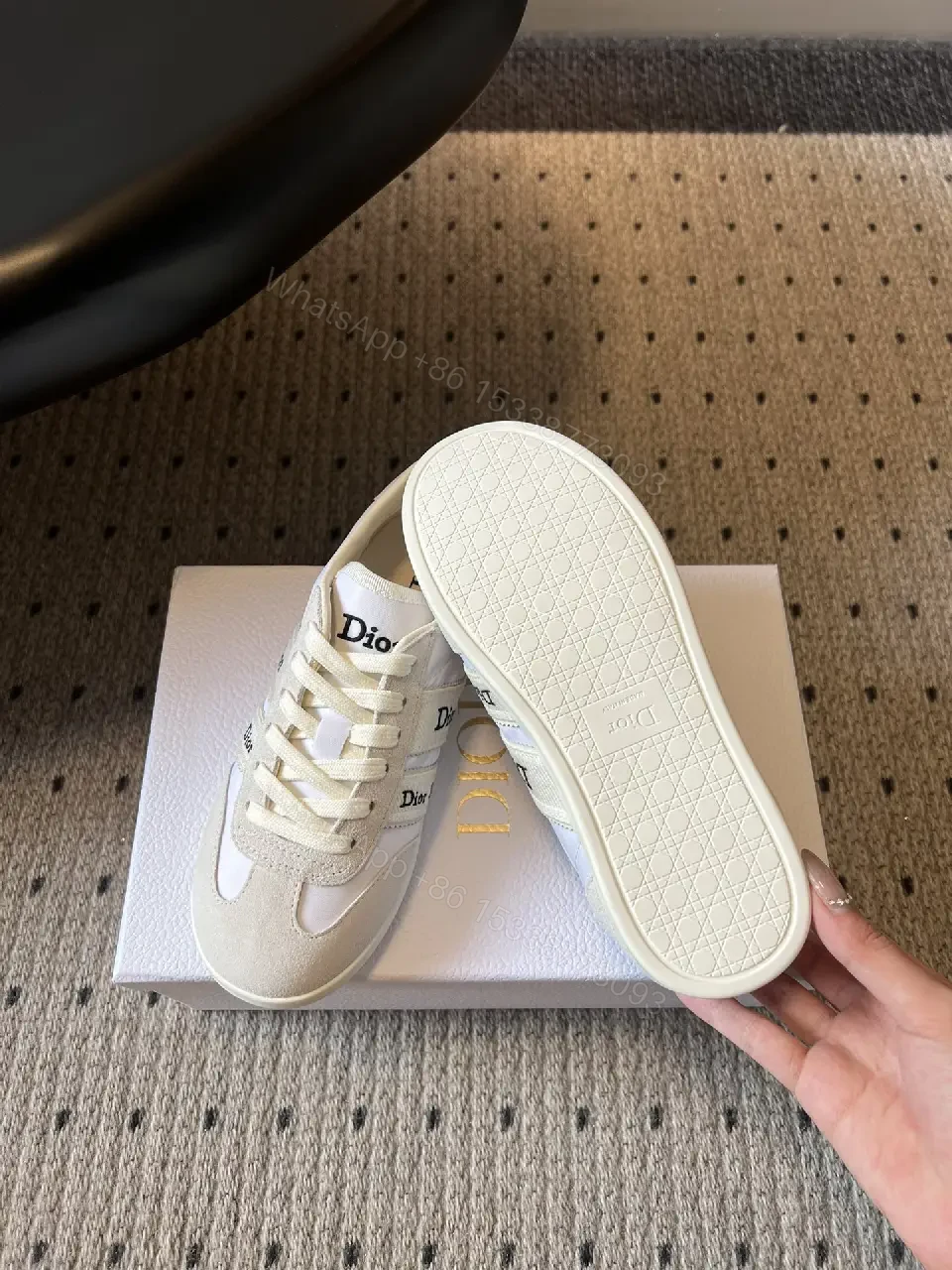 View 9 of White Premium Suede Mesh High-Tops, Subtle Luxe Comfort