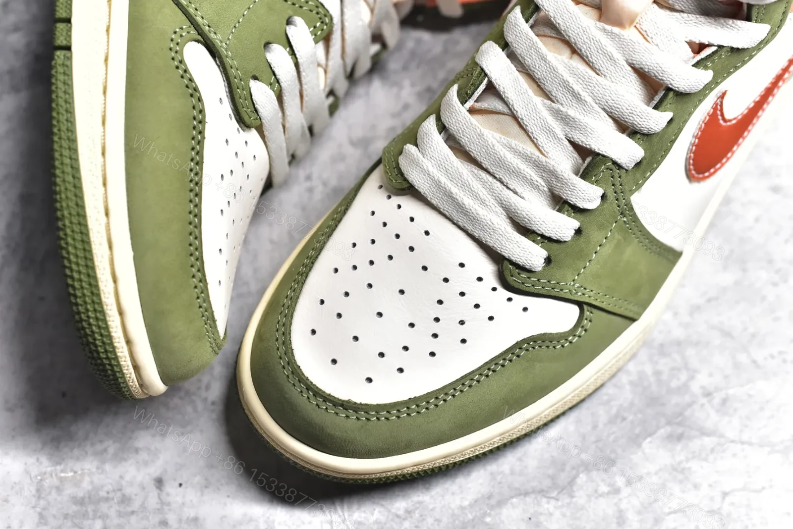 View 5 of Air Jordan 1 Retro High Celadon Reps