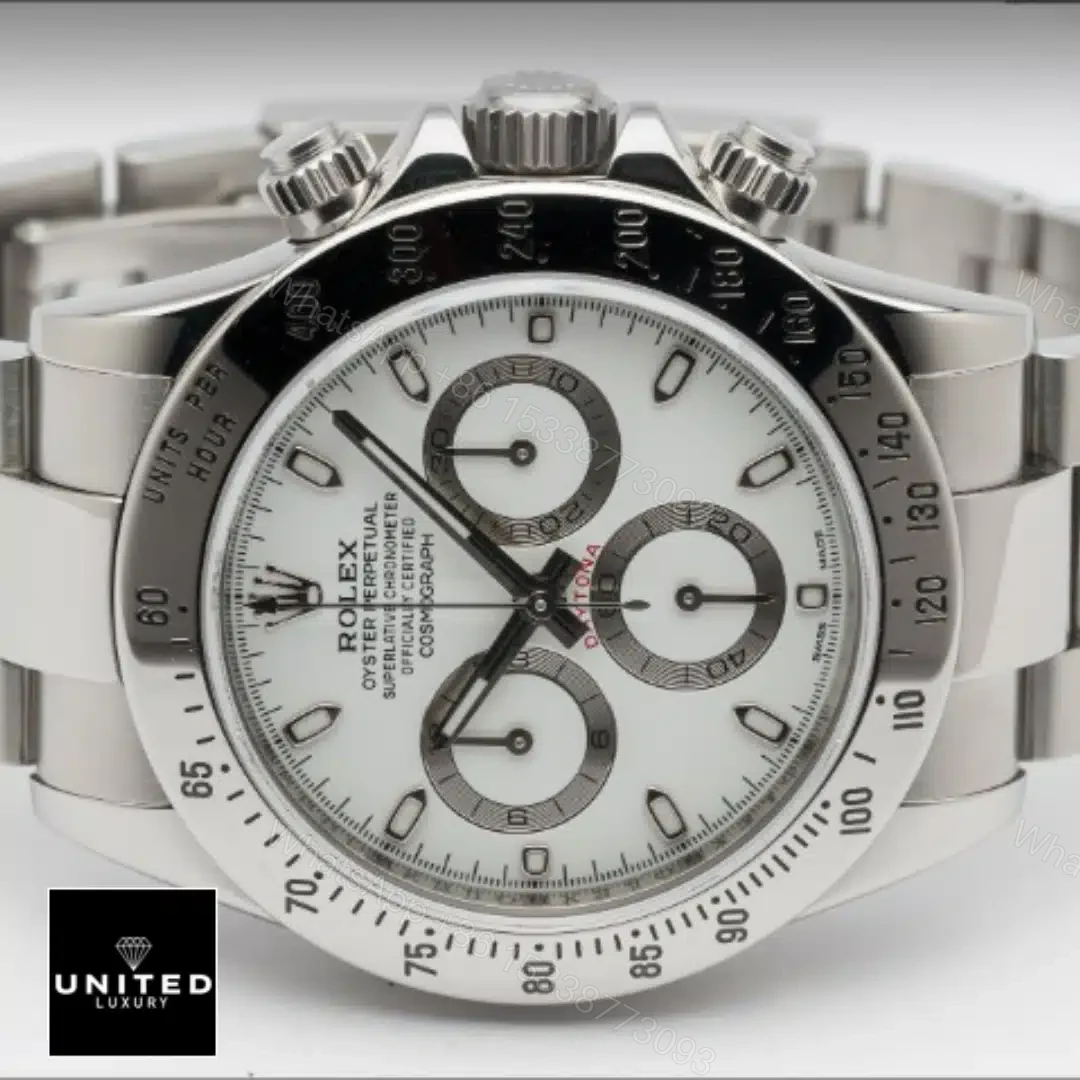 View 8 of Rolex Daytona White Dial 116520 Replica