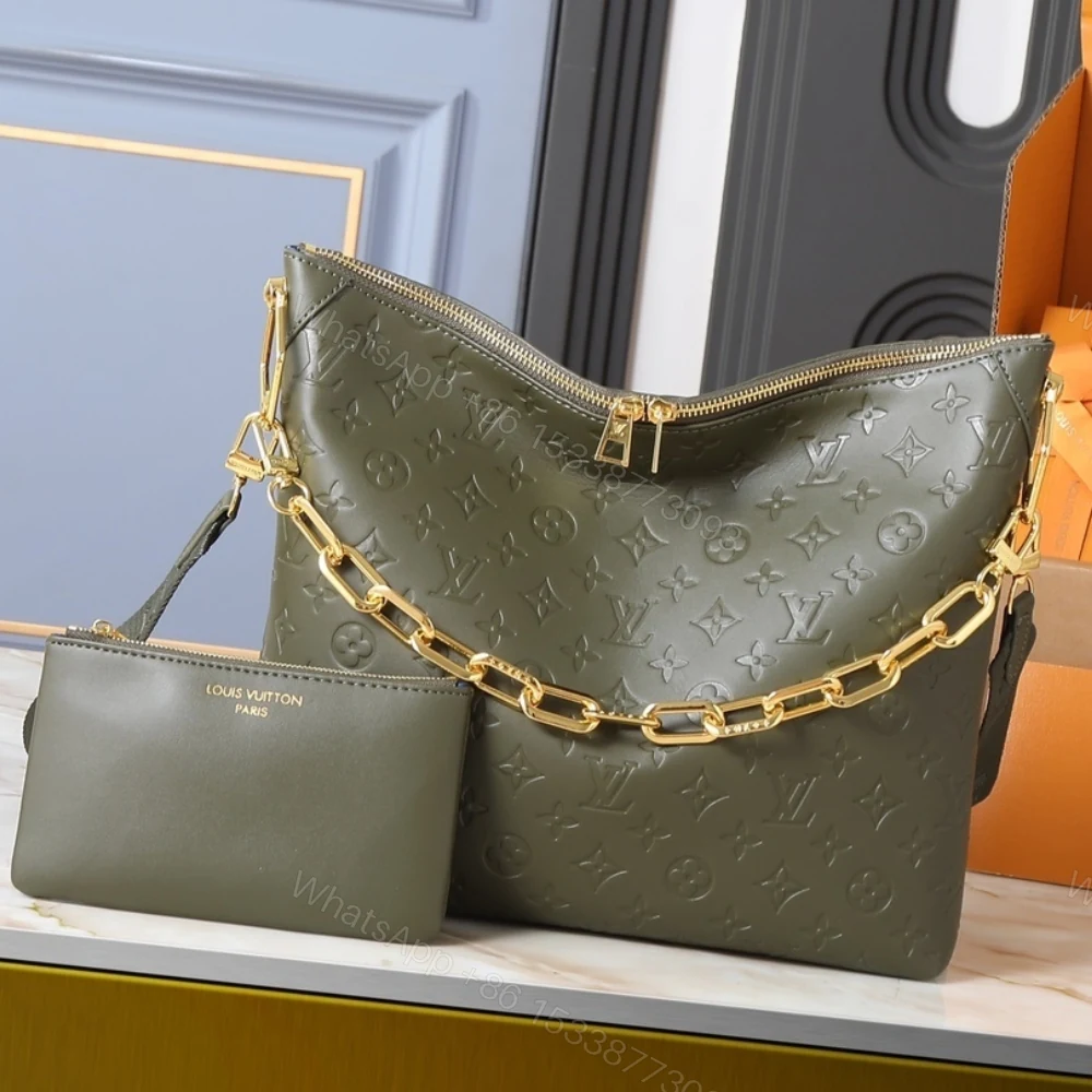 View 2 of Louis Vuitton Coussin Hobo MM Dark Khaki 38Cm M15228