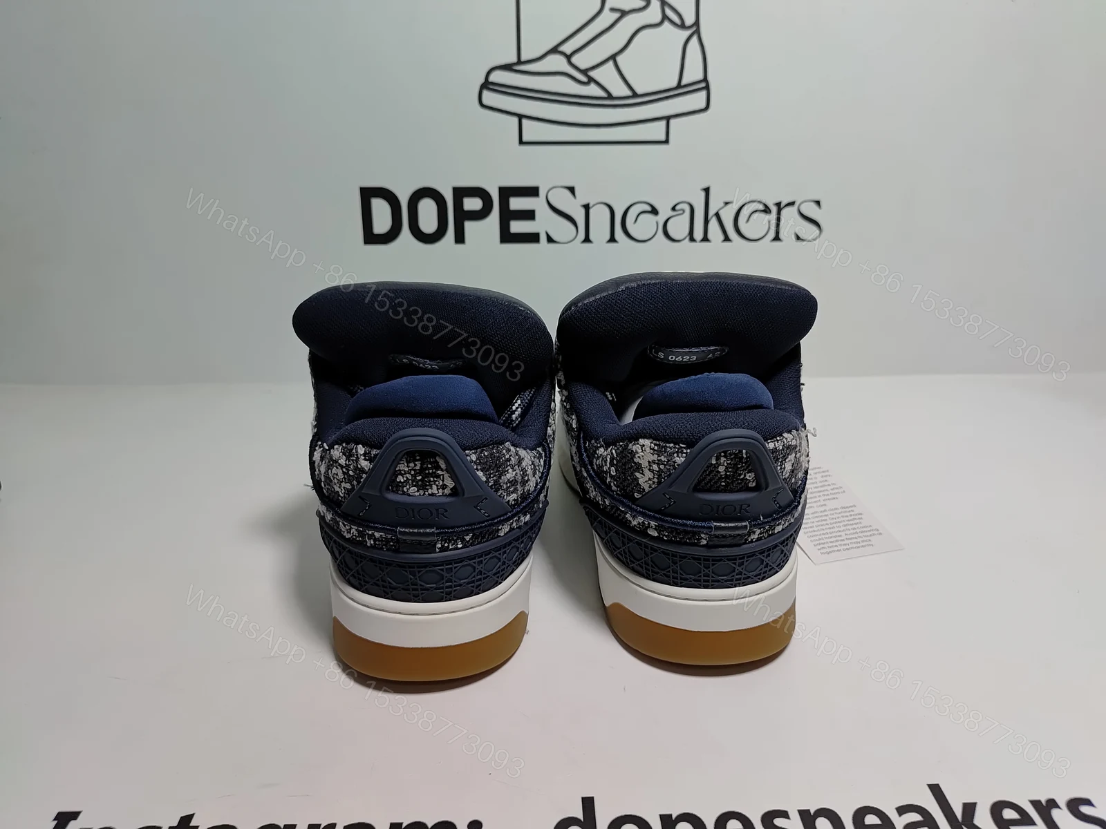 View 10 of Dior B9S Skater Tweed Navy Blue